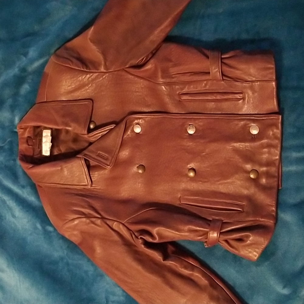 Lamb skin leather jacket